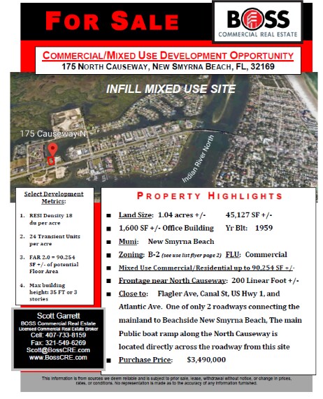 Primary Photo Of 175 N Causeway, New Smyrna Beach Land For Sale