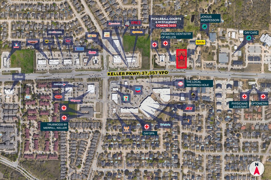 More Photos Of 1637 Keller Pky, Keller Medical For Lease