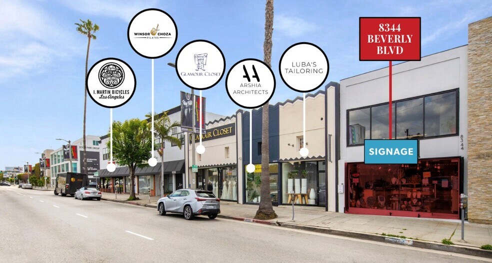 More Photos Of 8344-8348 Beverly Blvd, Los Angeles Storefront Retail Office For Lease