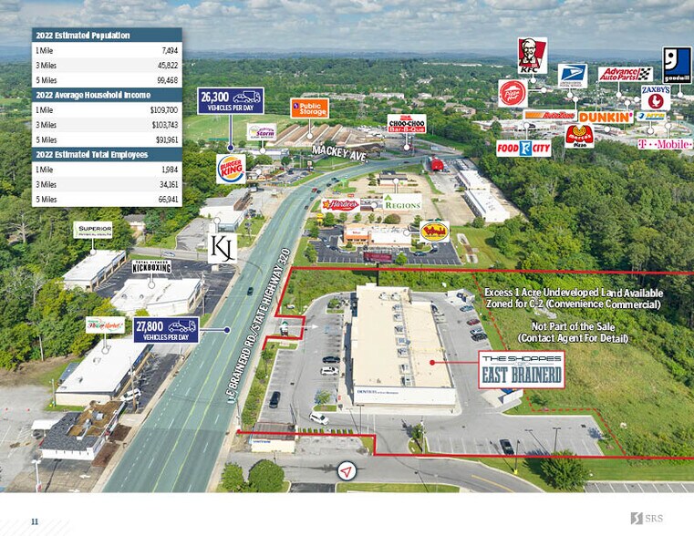 More Photos Of 8007-8021 E Brainerd Rd, Chattanooga Storefront For Lease