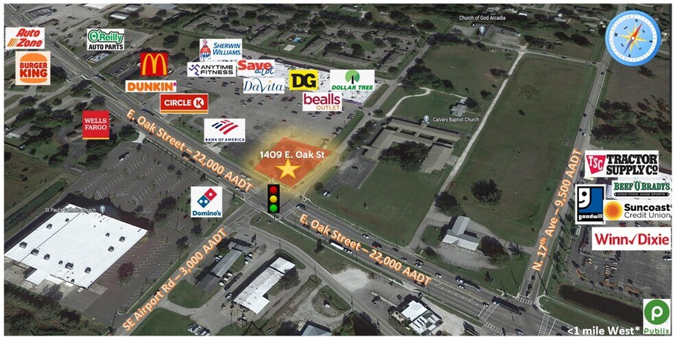 More Photos Of 1409 E Oak St, Arcadia Storefront Retail Office For Sale