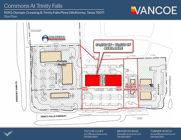 More Photos Of Commons At Trinity Falls, McKinney General Retail For Lease