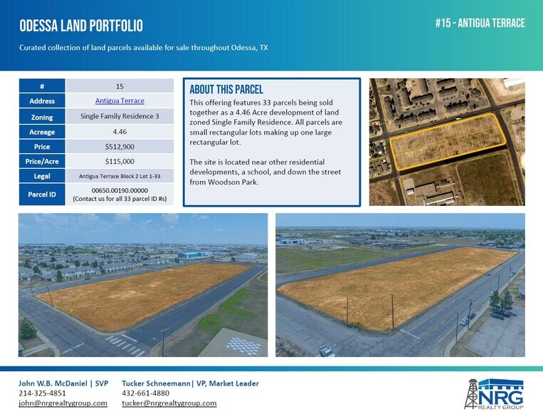 More Photos Of TBD Jeter Ave, Odessa Land For Sale