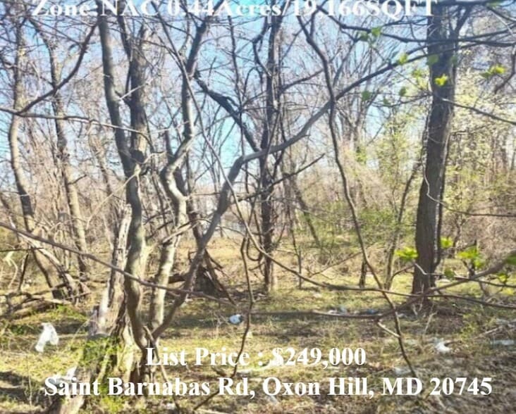 More Photos Of Saint Barnabas rd, Oxon Hill Land For Sale