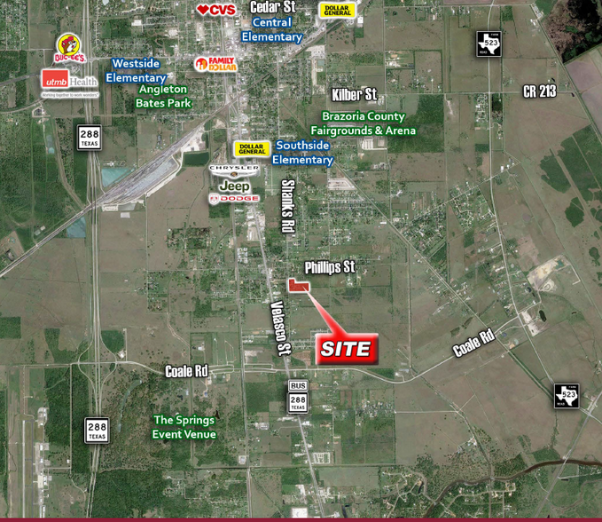 Primary Photo Of 2213 SHANKS Rd, Angleton Land For Sale