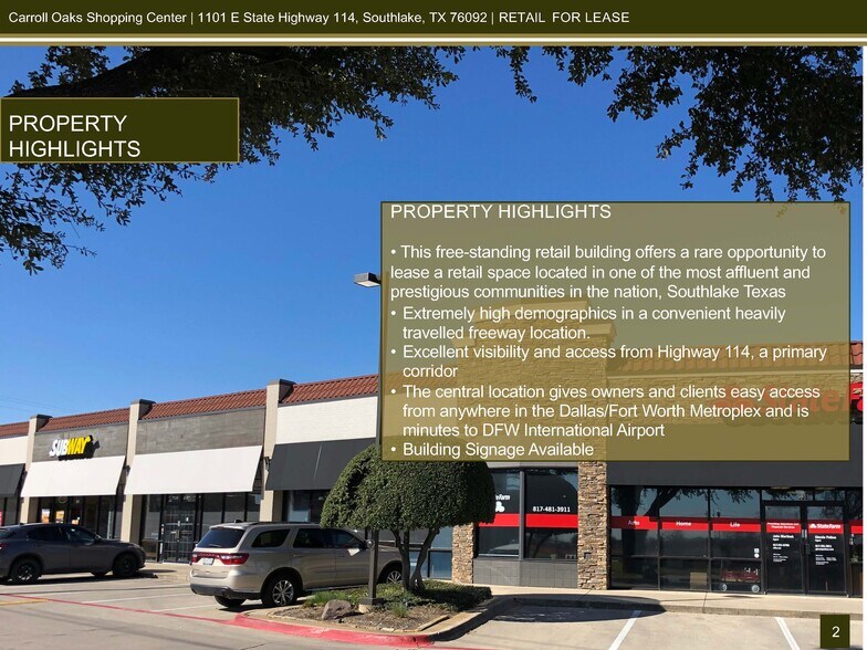More Photos Of 1101 E Northwest Pky, Southlake Unknown For Lease