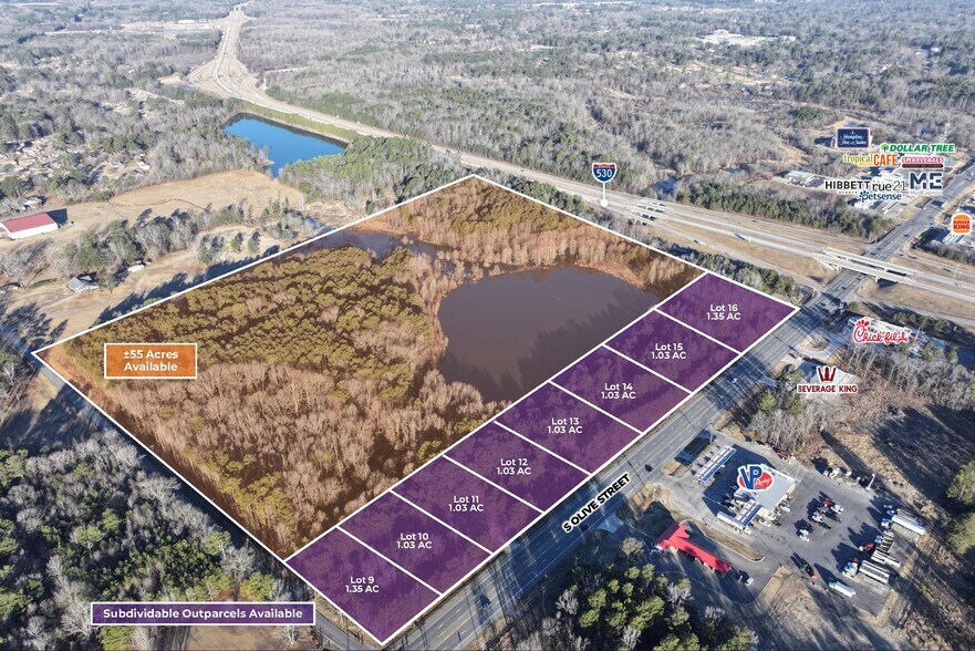 Primary Photo Of 5701 S Olive St, Pine Bluff Land For Sale
