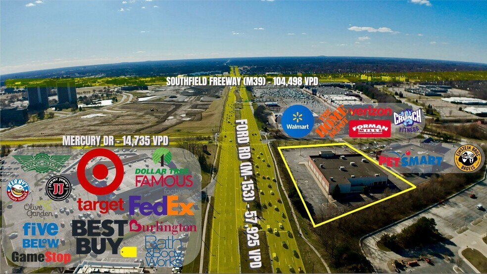 More Photos Of 5600-5700 Mercury Dr, Dearborn Freestanding For Lease