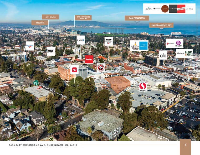 More Photos Of 1435-1447 Burlingame Avenue, Burlingame General Retail For Sale