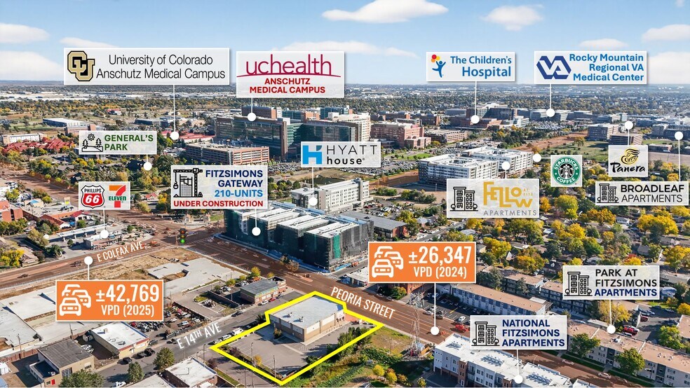 More Photos Of 1395 Peoria St, Aurora Freestanding For Lease