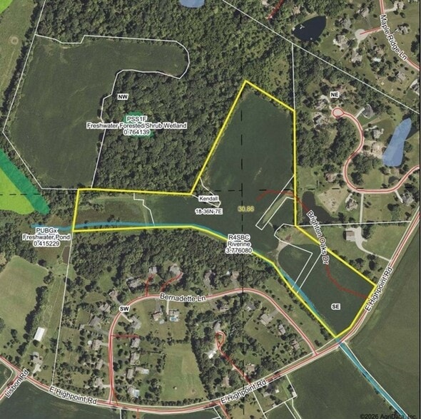 Primary Photo Of E Highpoint Road, Yorkville Land For Sale