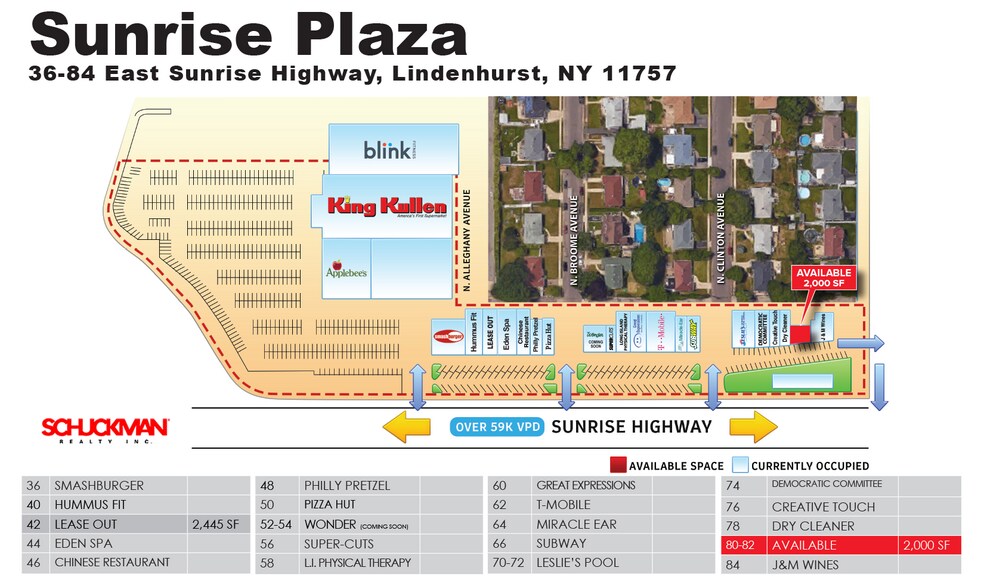 More Photos Of 36-84 E Sunrise Hwy, Lindenhurst General Retail For Lease