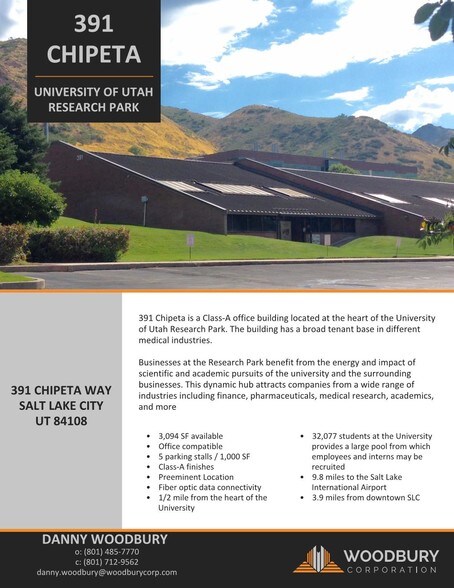 More Photos Of 391 S Chipeta Way, Salt Lake City Medical For Lease
