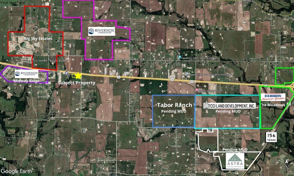 More Photos Of TBD HWY 380 @ Smith Road, Ponder Land For Sale