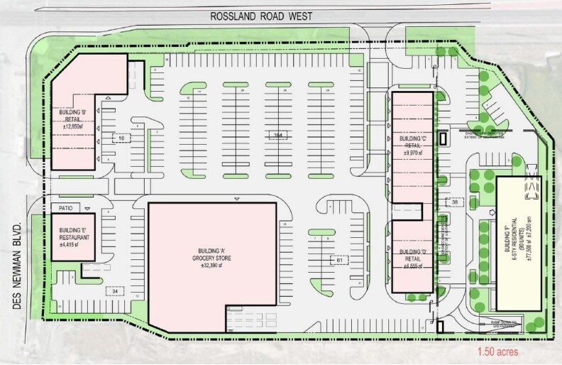 More Photos Of Rossland Rd W & Des Newman Blvd, Whitby General Retail For Lease