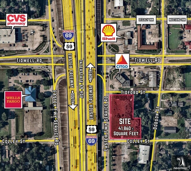 Primary Photo Of Eastex Fwy & Colley St, Houston Land For Lease