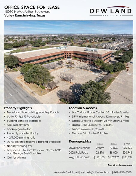 More Photos Of 10030 N MacArthur Blvd, Irving Office Residential For Lease