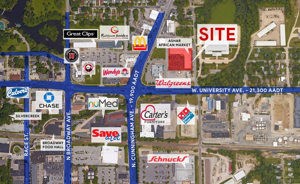 More Photos Of 510 N Cunningham Ave, Urbana General Retail For Lease