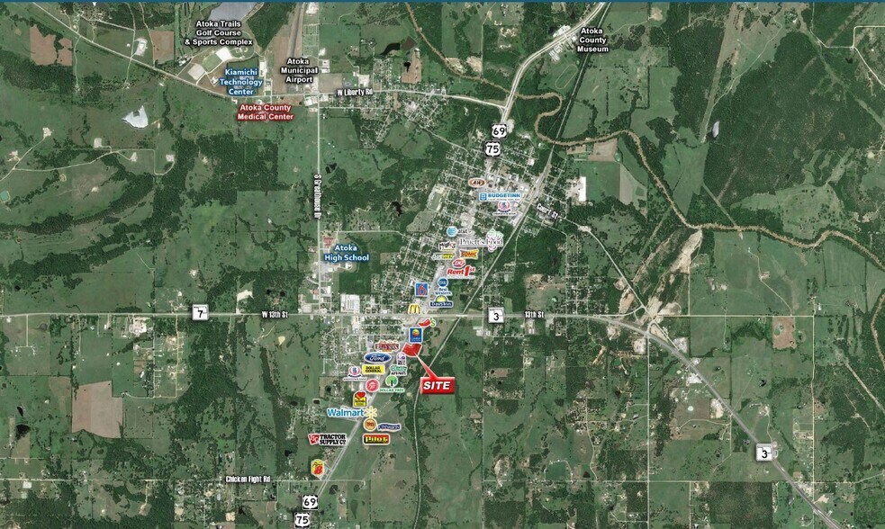 More Photos Of SE US 69 & SH3, Atoka Land For Sale