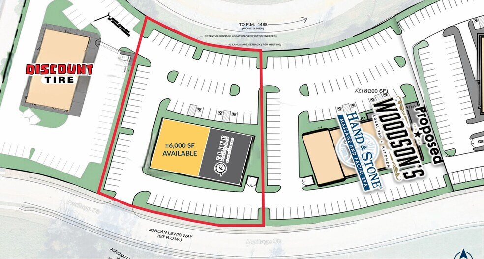 More Photos Of FM 1488 & Red Creek Circle, Magnolia Storefront For Lease