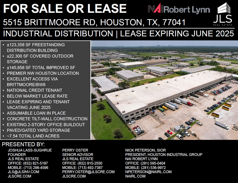 Primary Photo Of 5515 Brittmoore Rd, Houston Distribution For Sale