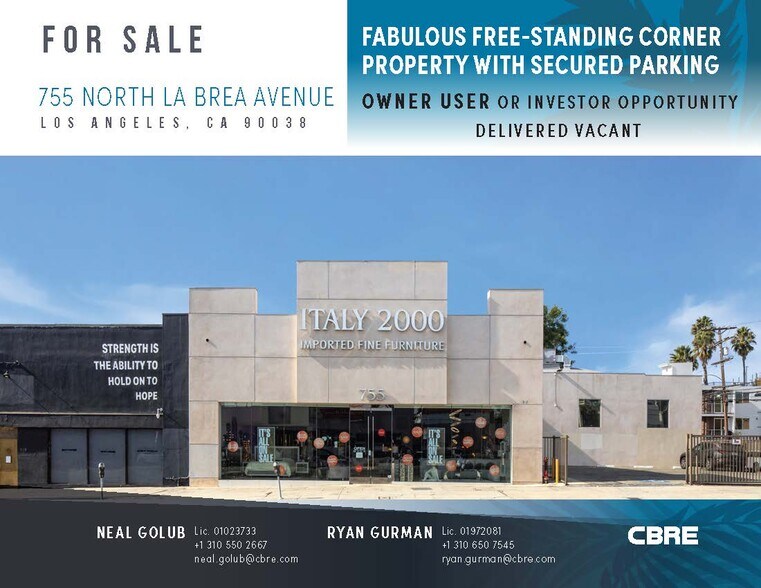 More Photos Of 757 N La Brea Ave, Los Angeles Storefront For Lease