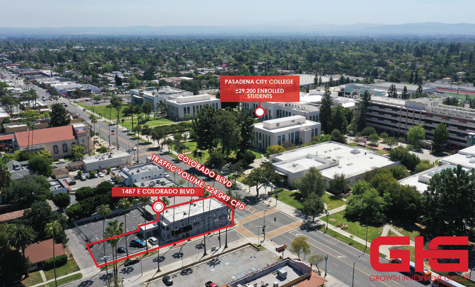 More Photos Of 1487-1491 E Colorado Blvd, Pasadena Storefront Retail Office For Lease