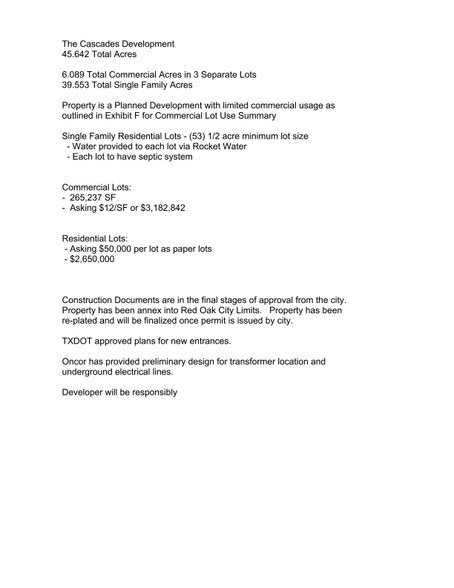 More Photos Of 801 E Ovilla Rd, Red Oak Land For Sale