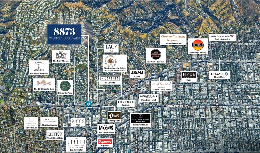 More Photos Of 8873 W Sunset Blvd, West Hollywood Health Club For Lease