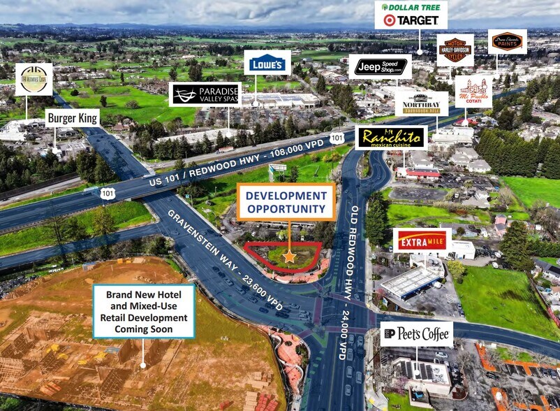More Photos Of 7675 Old Redwood Hwy, Cotati Land For Sale