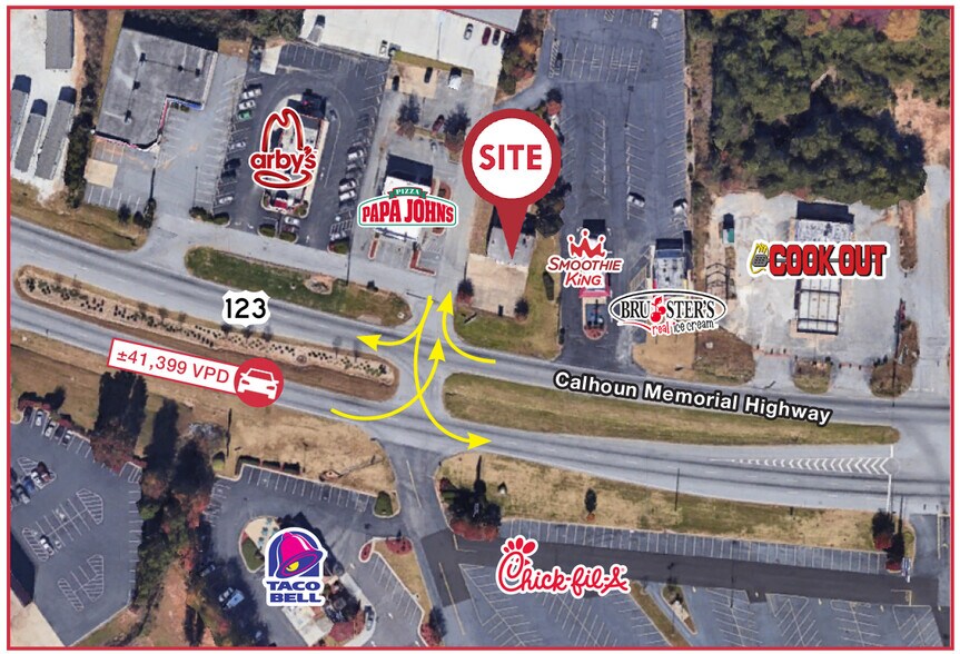 More Photos Of 5188 Calhoun Memorial Hwy, Easley Auto Repair For Lease