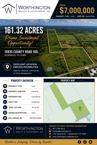 More Photos Of 10935 County Road 109, Alvarado Land For Sale