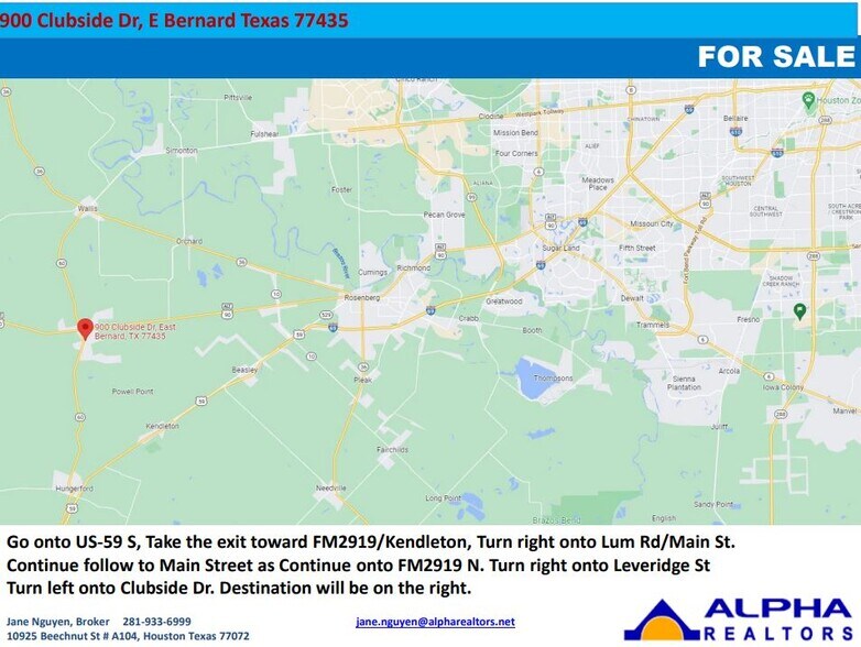 More Photos Of 900 Clubside Dr, East Bernard Freestanding For Sale