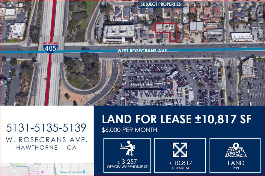 Primary Photo Of 5131 W Rosecrans Ave, Hawthorne Land For Lease