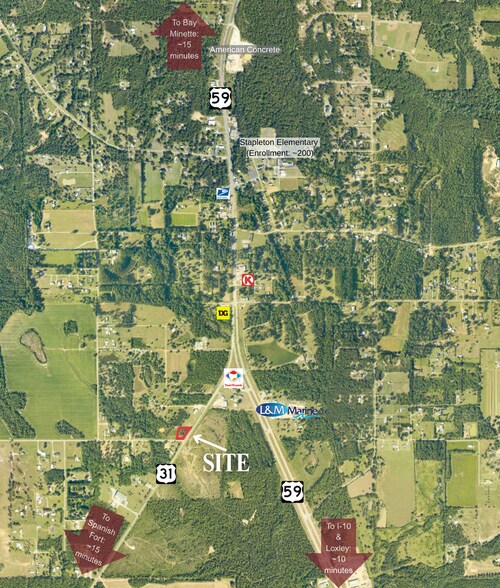 More Photos Of 000 Bromley Rd & Hwy 31, Stapleton Land For Lease
