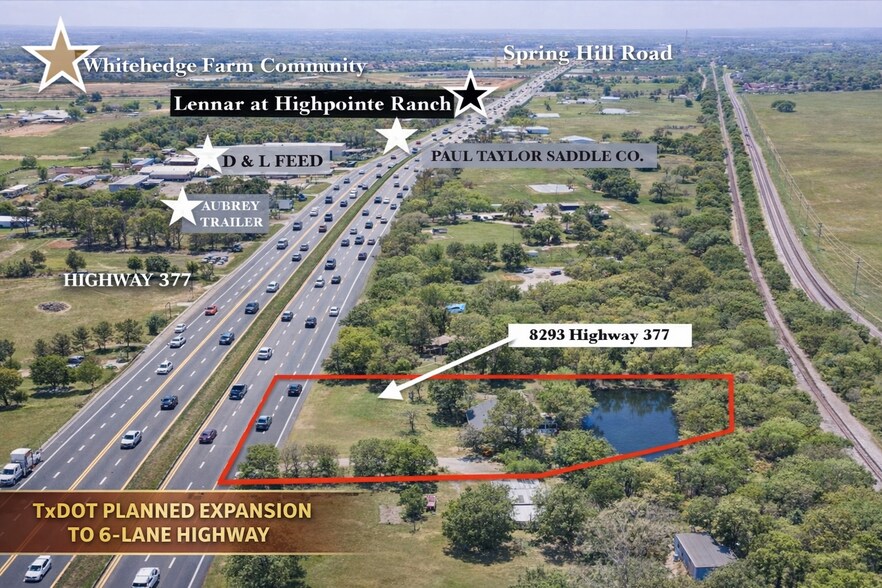 More Photos Of 8293 Highway 377, Pilot Point Land For Sale