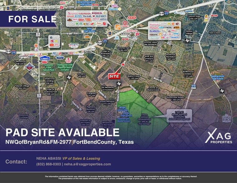 Primary Photo Of 6231 Bryan Road, Rosenberg Land For Sale