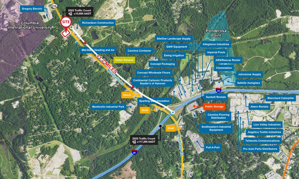 More Photos Of Monticello Rd @ Frost Ave, Columbia Land For Sale