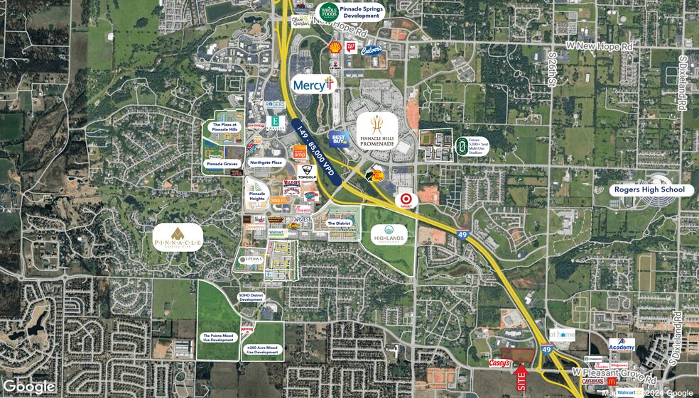 More Photos Of 2821 W Pleasant Grove Rd, Rogers Land For Sale