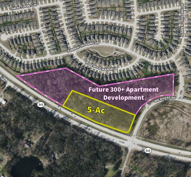 More Photos Of 5-Ac NWC Hwy 242 & Big Rivers Dr, New Caney Land For Sale