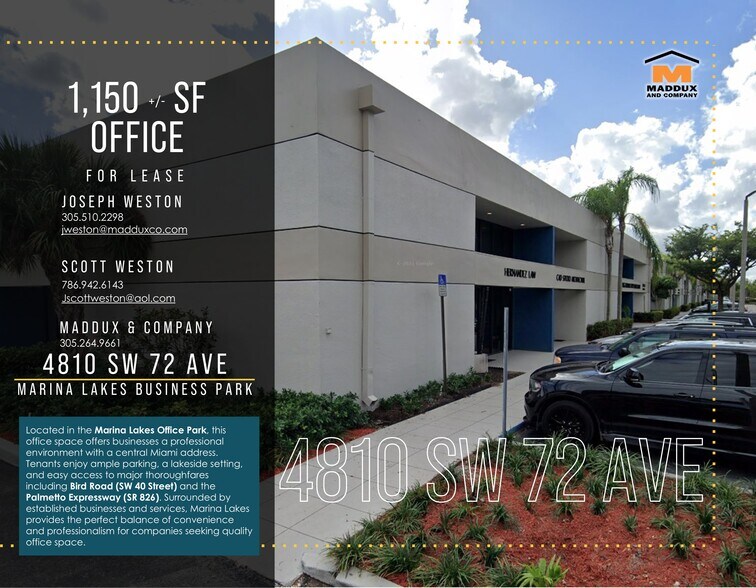 More Photos Of 4808-4848 SW 72nd Ave, Miami Showroom For Lease