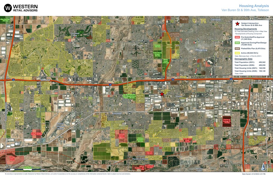 More Photos Of NE Van Buren St & 99th Ave, Tolleson Unknown For Lease