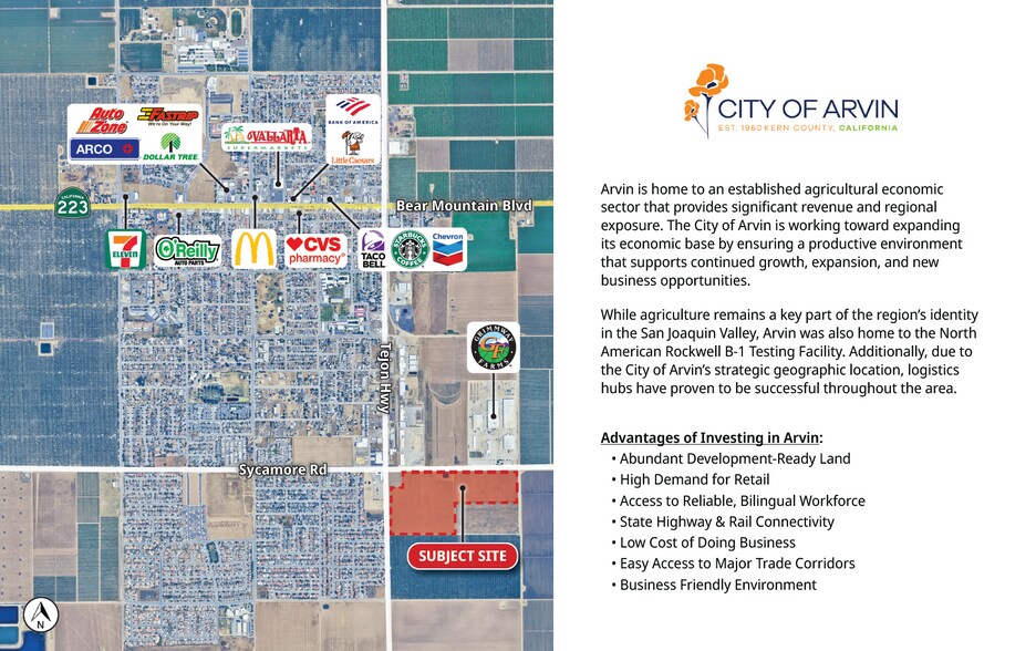 More Photos Of Sycamore Rd & Tejon Hwy @ Sycamore Rd & Malovich Rd, Arvin Land For Sale
