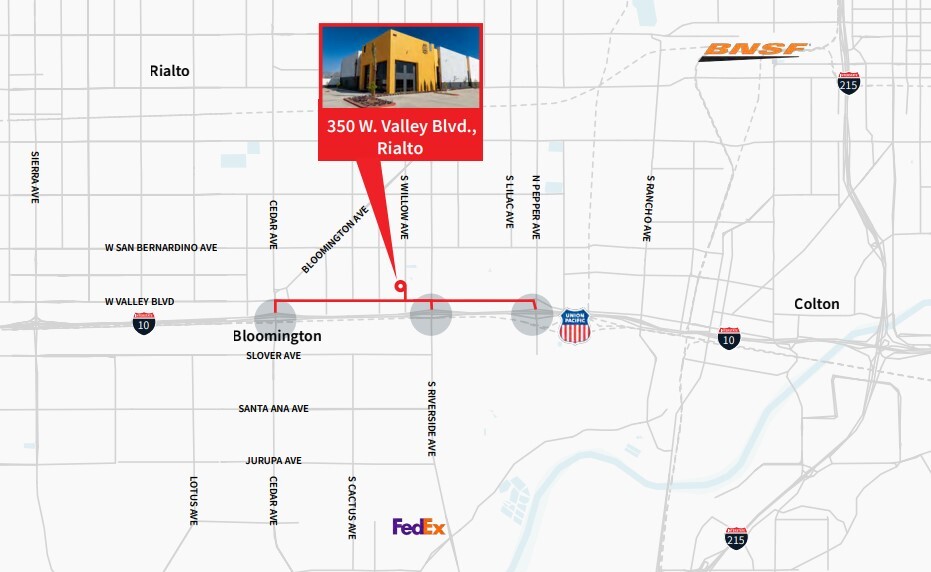More Photos Of 350 W Valley Blvd, Rialto Distribution For Lease