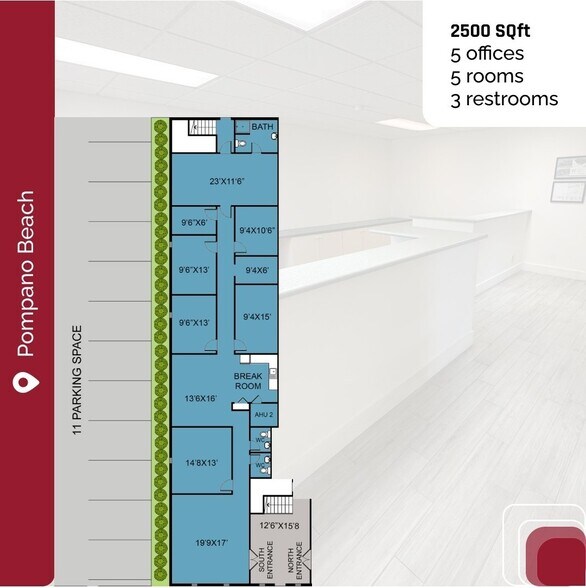 More Photos Of 2351 N Dixie Hwy, Pompano Beach Flex For Lease