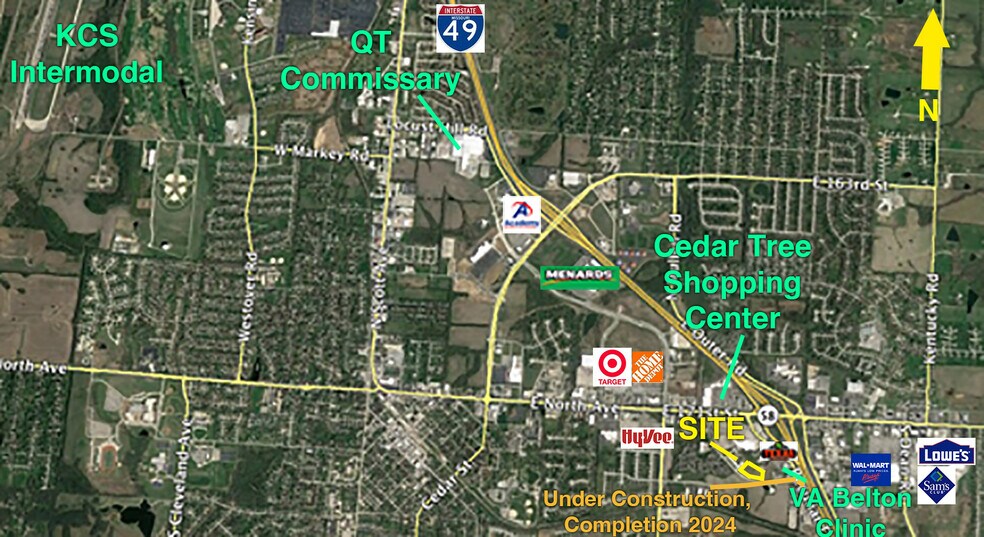 Primary Photo Of N & W Of Cunningham Industrial Pkwy & Peculiar Dr, Belton Land For Sale