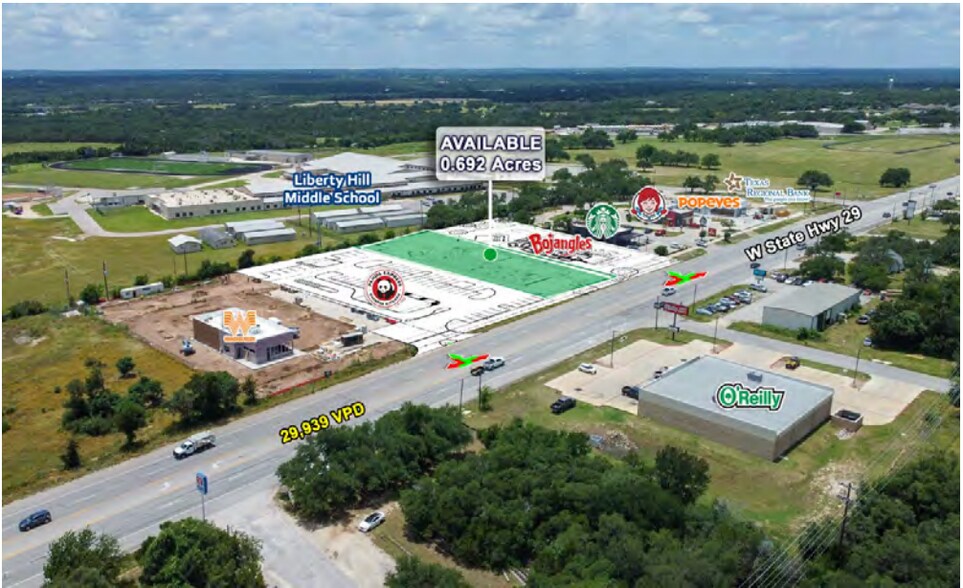More Photos Of 13003 W State Highway 29, Liberty Hill Land For Lease