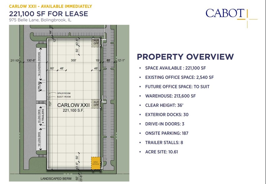 Primary Photo Of 975 Belle Ln, Bolingbrook Warehouse For Lease