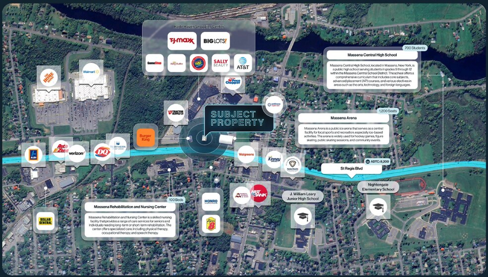 More Photos Of 190 Harte Haven Plz, Massena General Retail For Sale