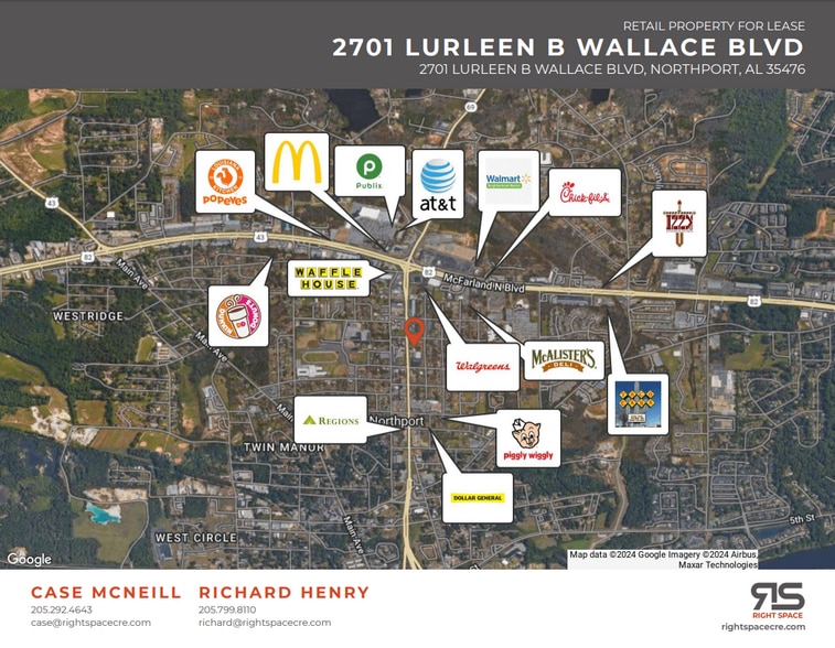 More Photos Of 2701 Lurleen B Wallace Blvd, Northport Restaurant For Lease